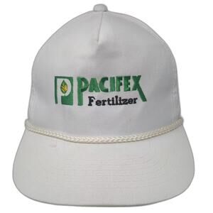 Headliner Pacifex Fertilizer White Green Rope Brim 5 Panel Snapback Cap OSFM